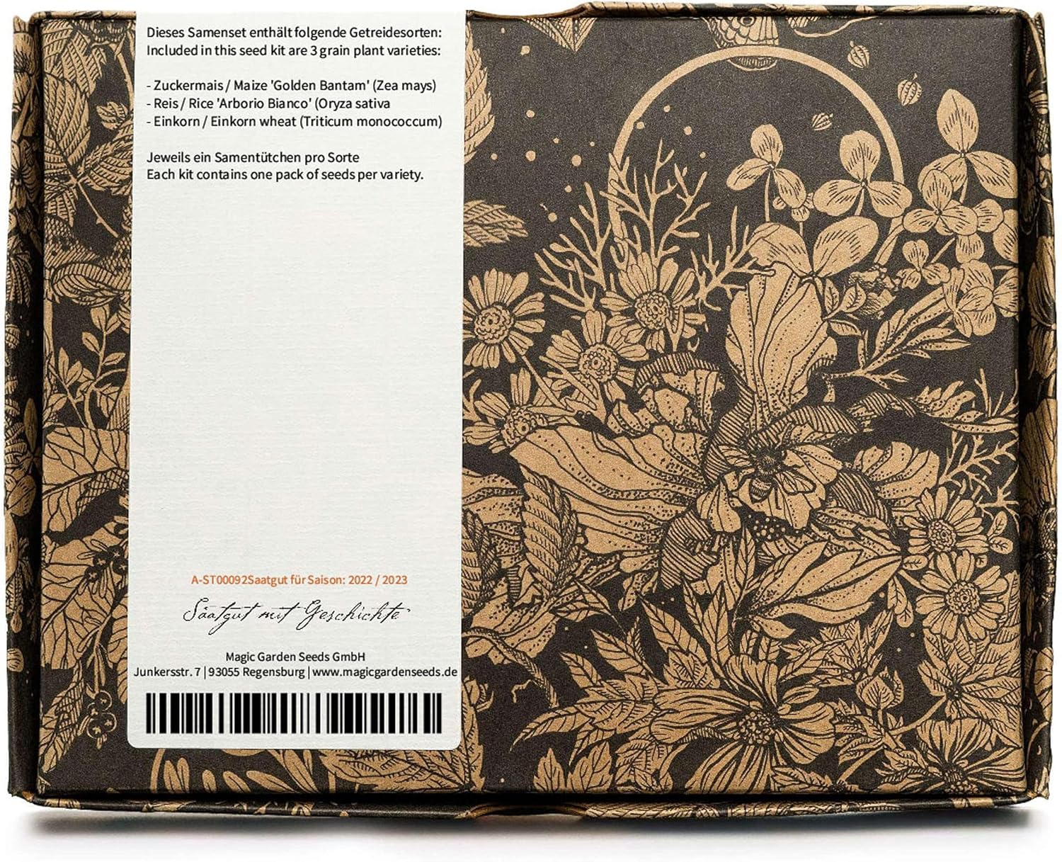 Detalle de Getreide-Sortiment – Samen-Geschenkset mit 3 alten Getreidearten