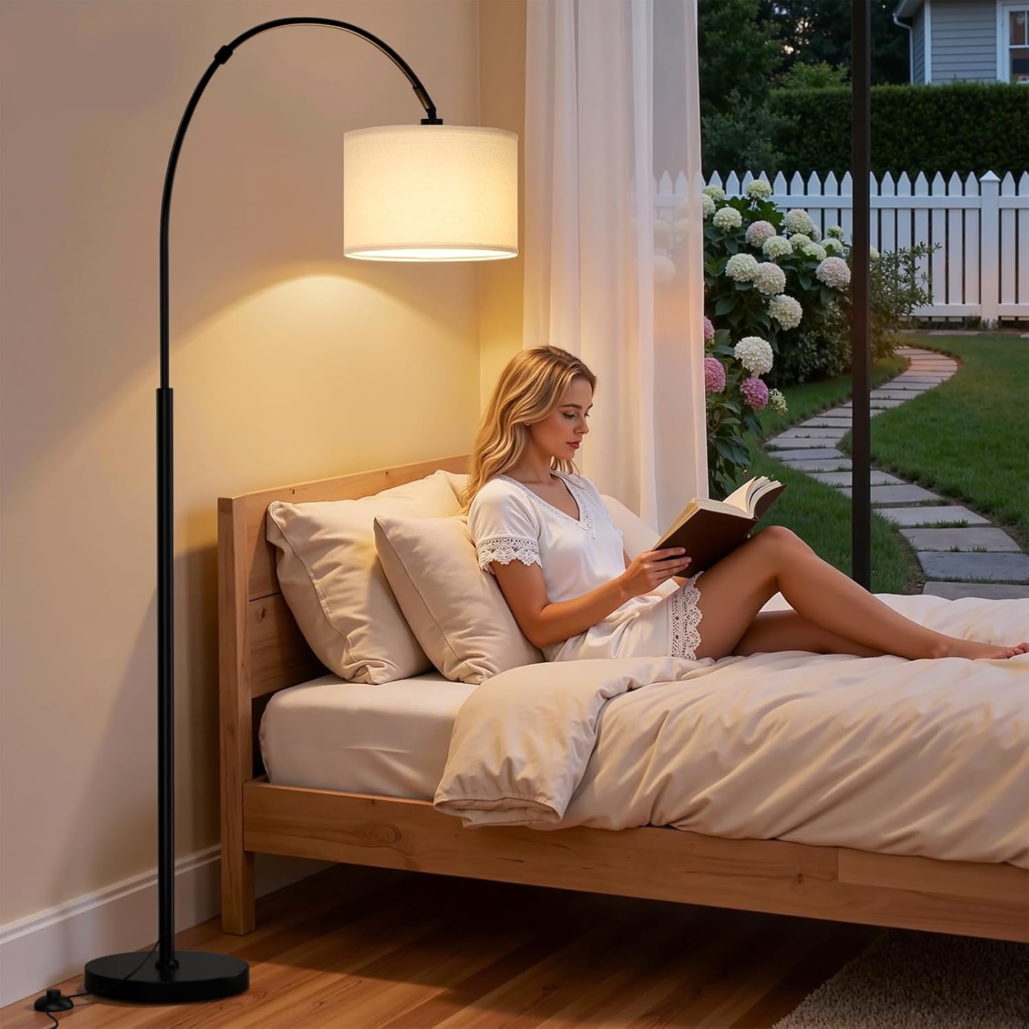 Thumbnail 5 de PreeOtti Arc Floor Lamp: Remote-Controlled, Dimmable 3-Colour Temperatures at 180cm Arc