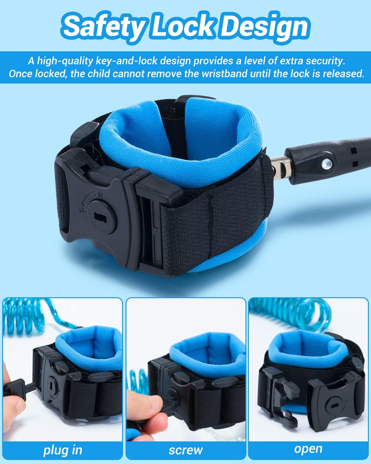 Detalle 2 de Dr.meter 1.2M Toddler Reins Anti‑Lost Wrist Strap