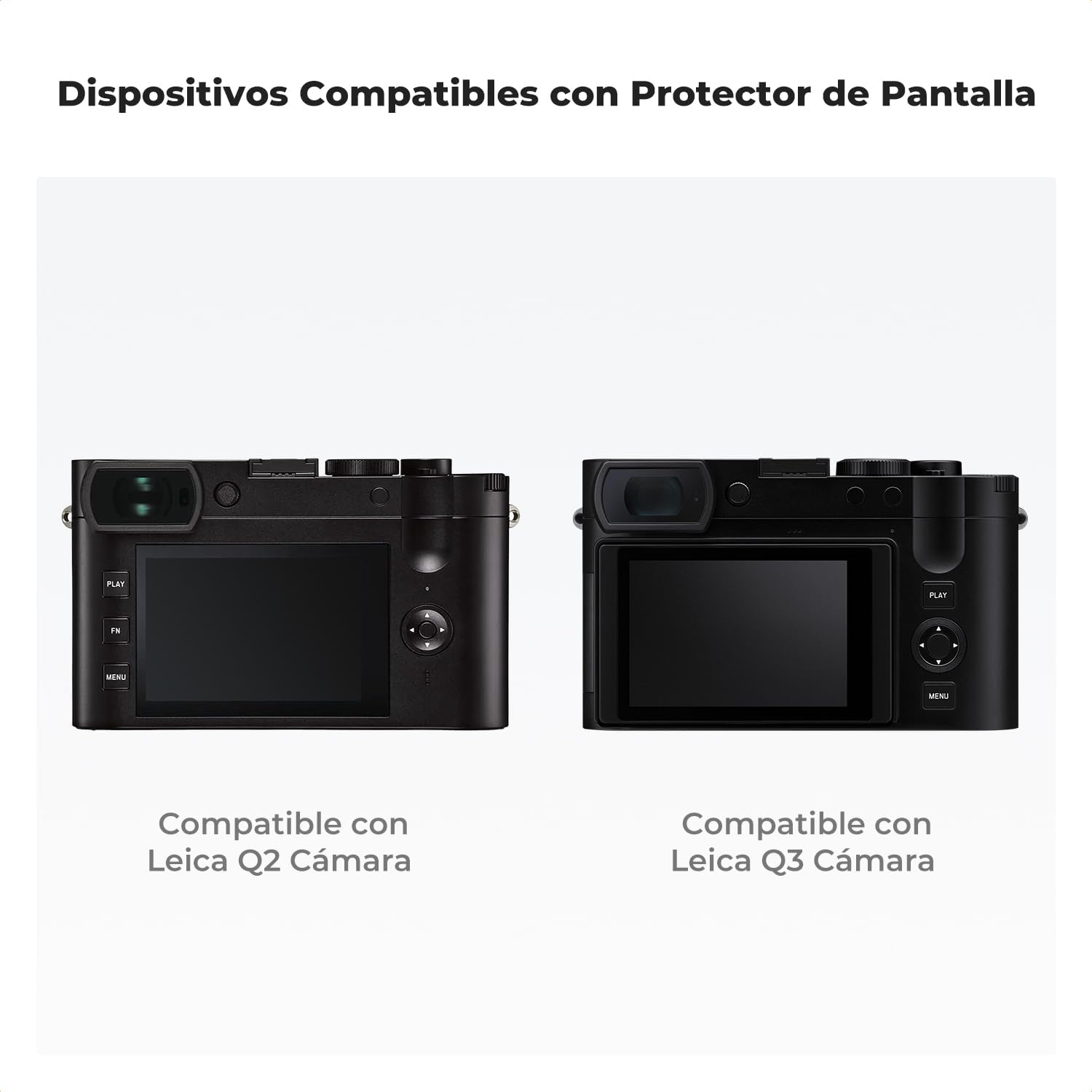 Detalle 2 de K&F CONCEPT Protector pantalla Leica Q2 Q3 3 pcs