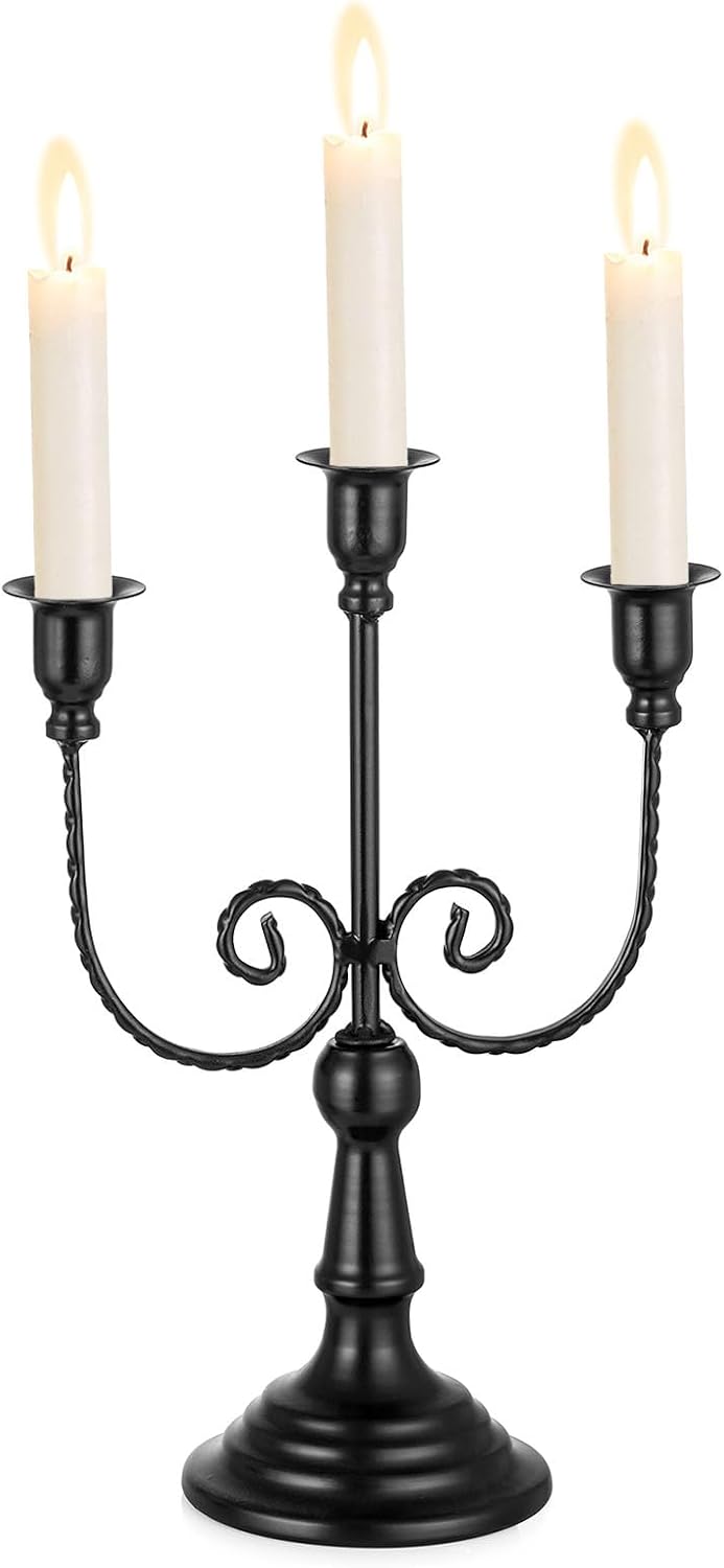 Detalle de Sziqiqi Metal Candelabra, 3 Arms