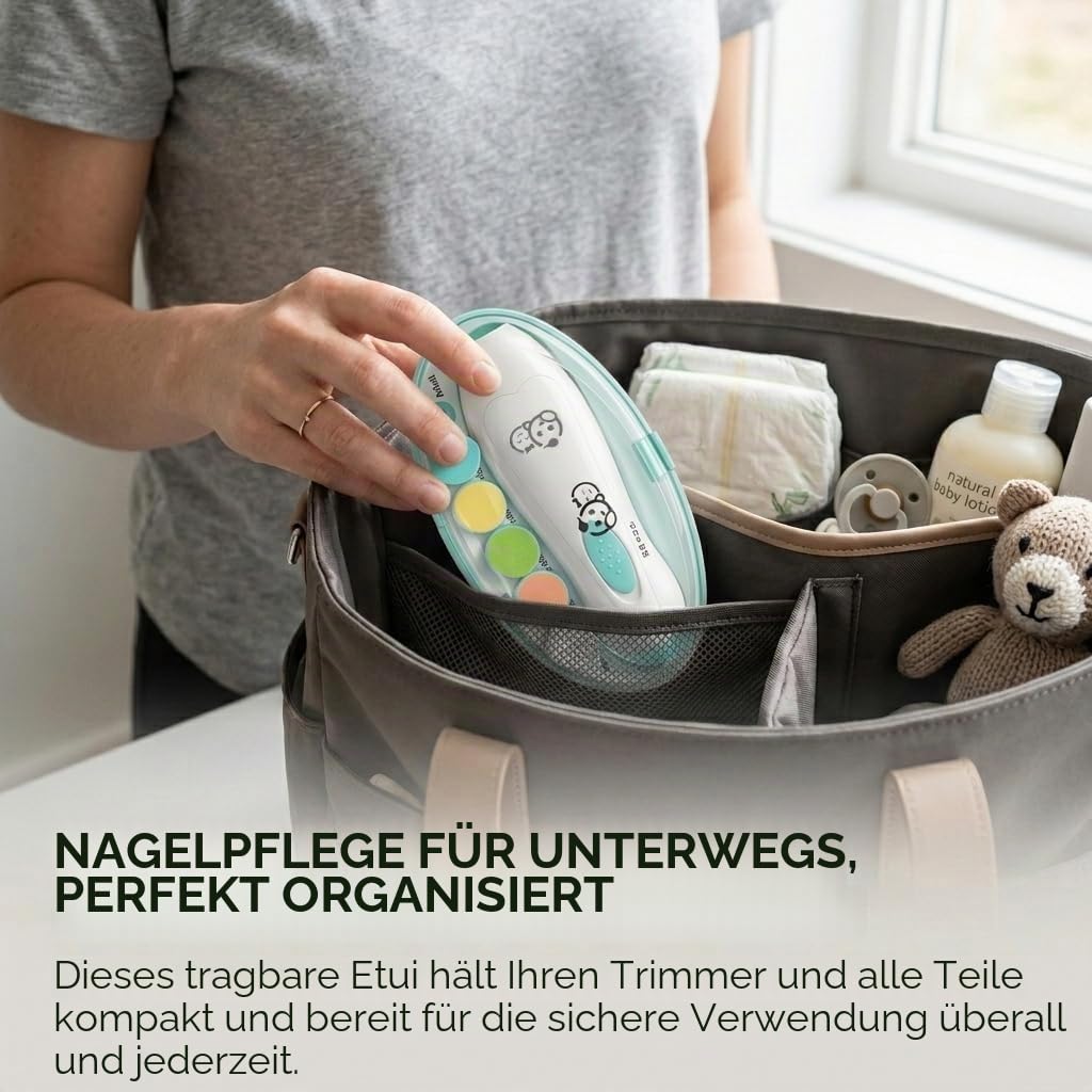 Thumbnail 4 de Royal Angels Verbesserter 21-in-1 Baby-Nageltrimmer mit beschriftetem Etui – leise, sicher und vielseitig