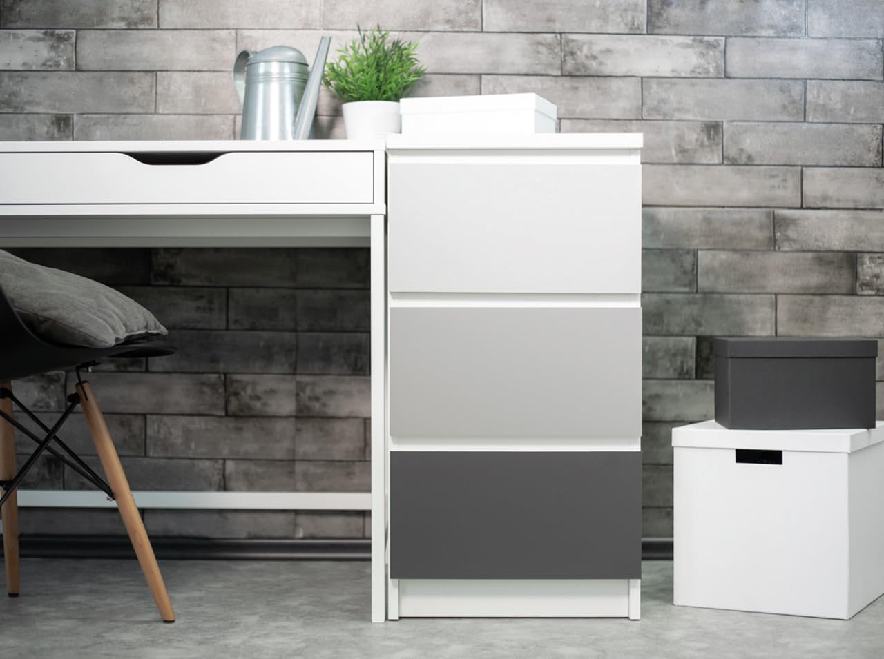 Thumbnail 2 de d-c-fix Vinilo adhesivo antracita mate para muebles 🖤