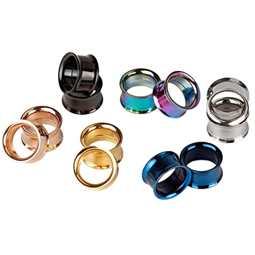 Detalle 2 de Huacan Tunnel Set 6mm–20mm aus Edelstahl (316L) – 12er Set, Double Flared, innen poliert