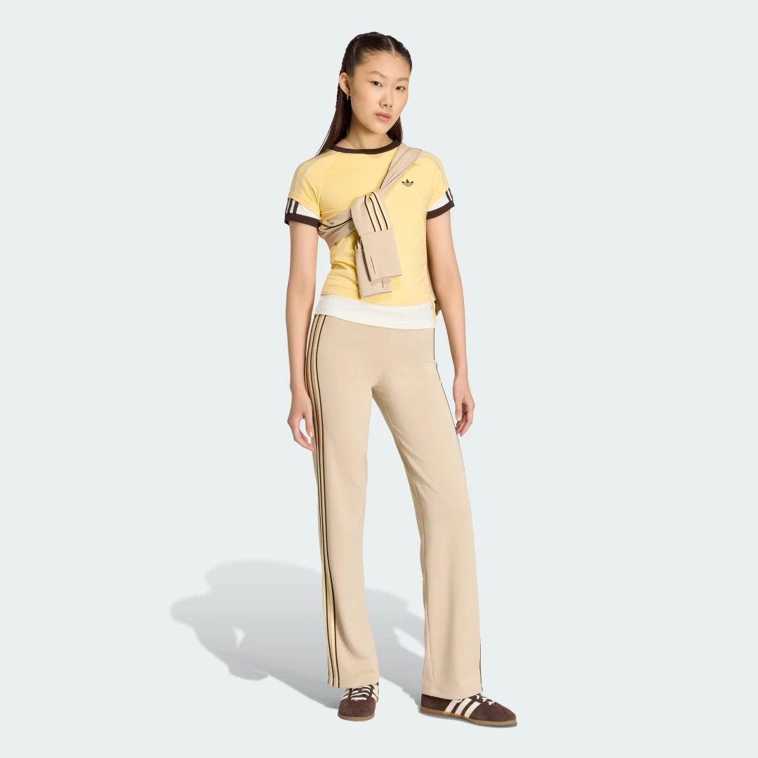 Thumbnail 2 de Pantalones Slouchy Straight Leg de Adidas – Beige