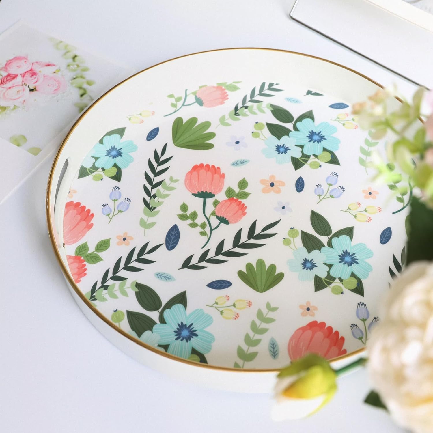 Detalle de Leemxiiny Rectangle Serving Tray with Handles 🍽