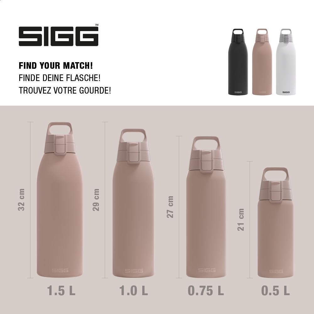 Thumbnail 4 de SIGG Shield ONE Therm isolierte Trinkflasche (auslaufsicher, 0,5/0,75/1 L) für kohlensäurehaltige Getränke