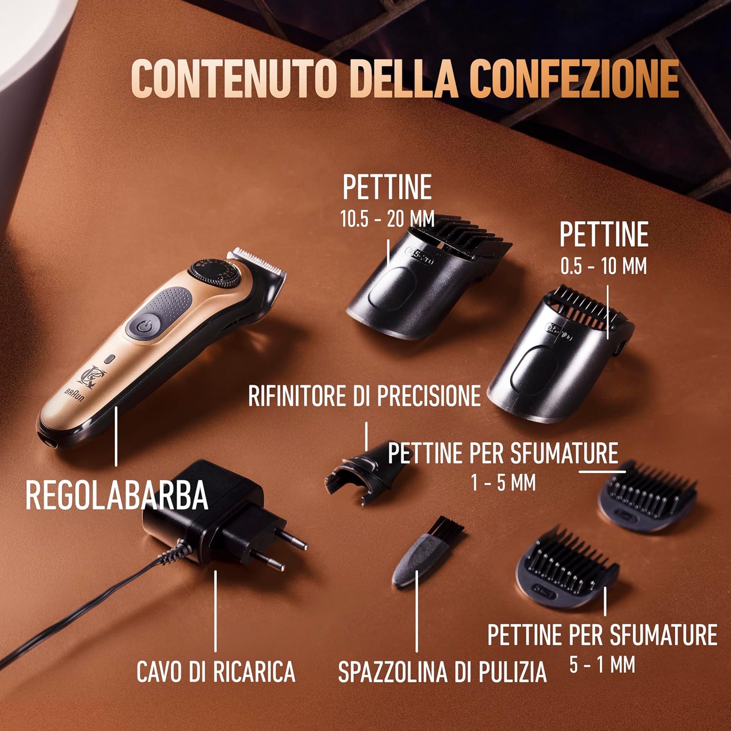 Detalle de King C. Gillette Rasoio elettrico barba Pro con 40 impostazioni e rifinitore di precisione