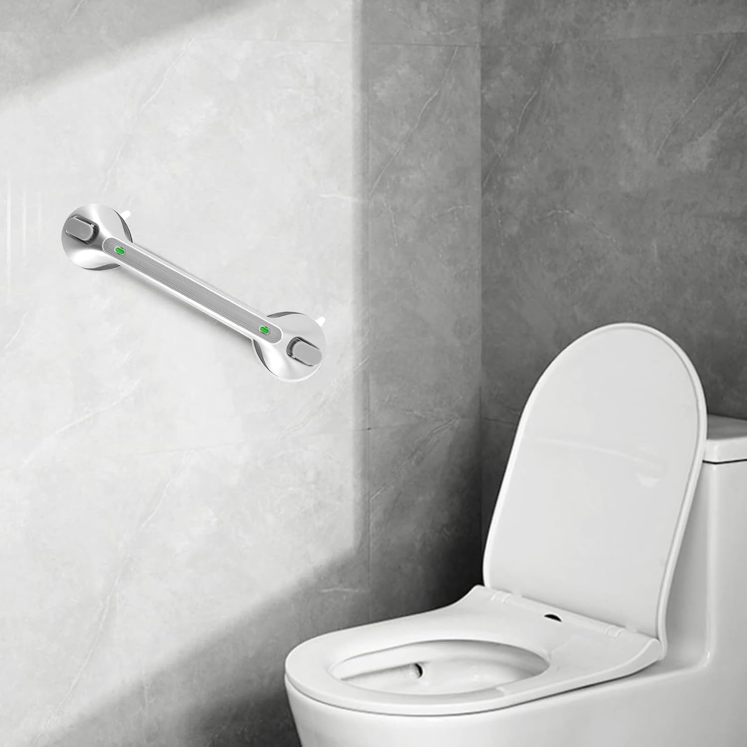 Thumbnail 6 de Newthinking Long Suction Grab Rail for Bathroom (16 inch) with Indicator – portable drill-free shower safety handle