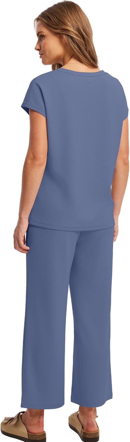 Thumbnail 4 de Saloogoe Two Piece Set V Neck Lounge 2PC