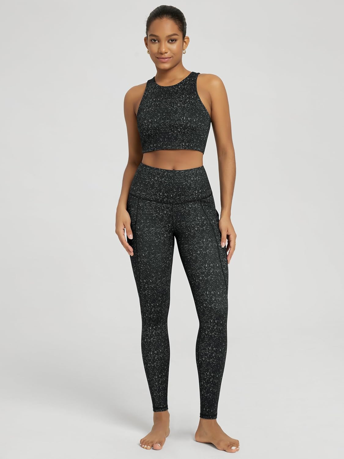 Thumbnail 2 de ODODOS Women's High Waisted Yoga Leggings with Pockets: Comfortable, Squat-Proof, Everyday Activewear