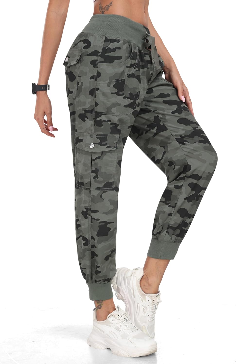 Thumbnail 1 de MoFiz Women's Lightweight Hiking Cargo Pants: Quick-Dry, Stretchy Comfort for Outdoor Adventures