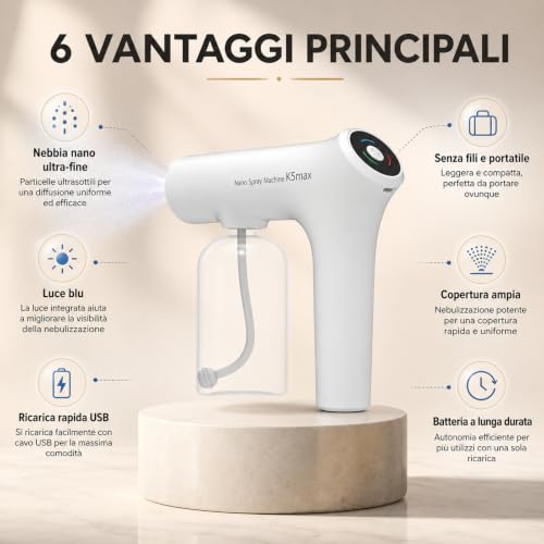 Thumbnail 1 de Belorna Pistola Anti Odori Animali di Havinti – Nebulizzatore Portatile Ricaricabile