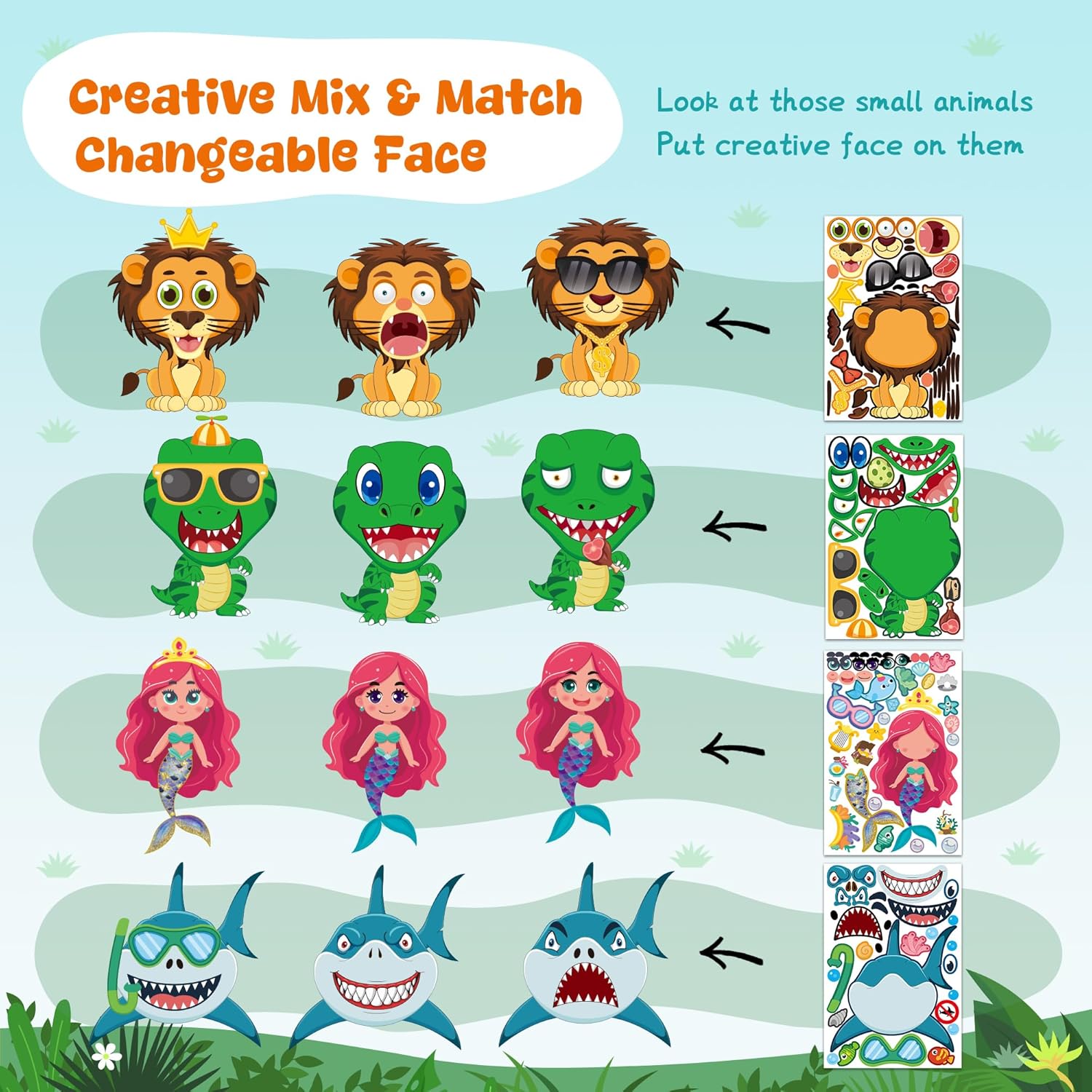 Thumbnail 5 de Stickers for Kids 48 sheets 🎨