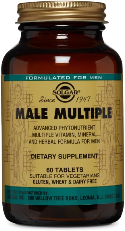 Solgar Male Múltiple (111724) - Suplemento Vital para Hombres 💪