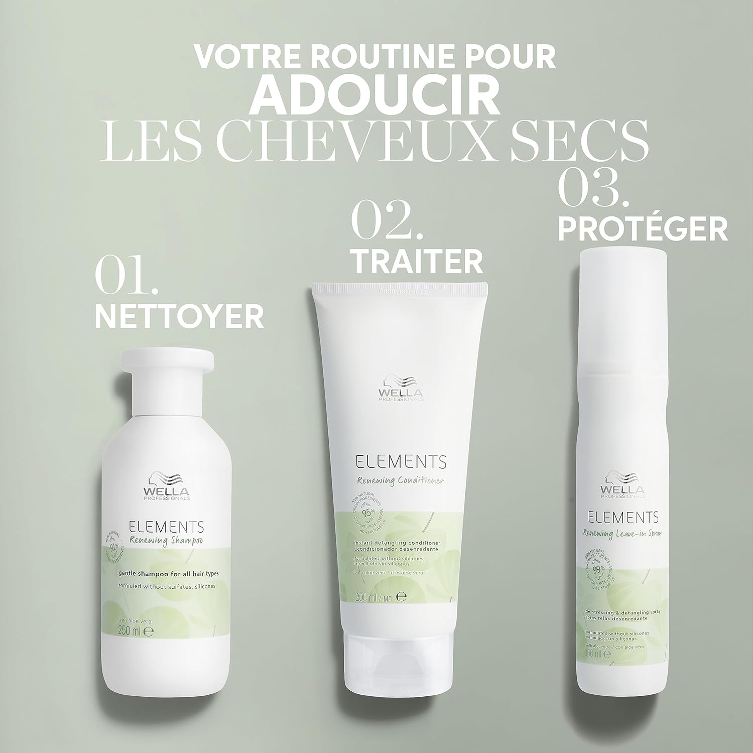 Thumbnail 5 de Wella Professionals Elements Shampoing régénérant doux sans sulfate ni silicone à l’Aloe Vera