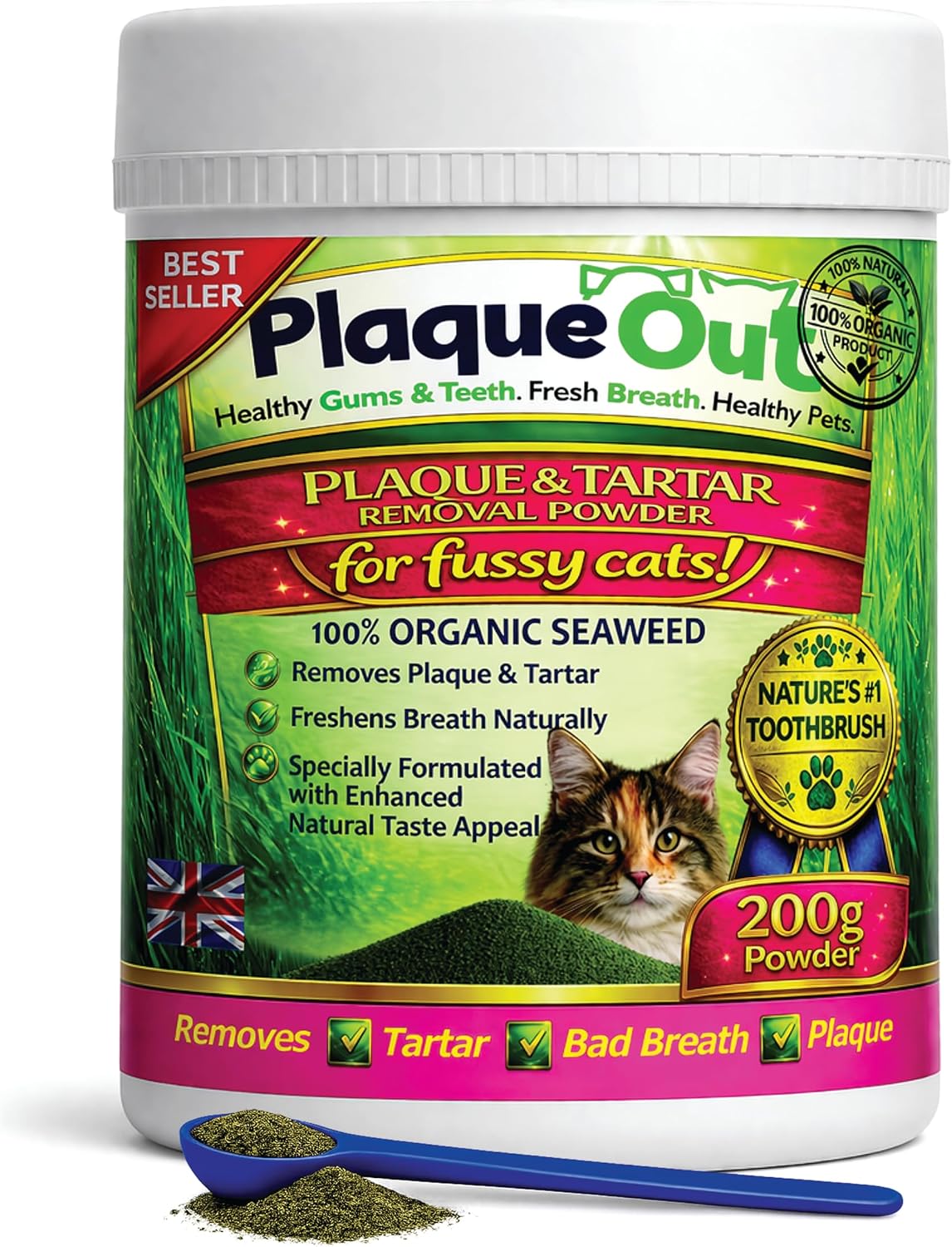 Thumbnail 6 de Plaque Out 450g Pot – 100% Natural Seaweed Dental Powder for Dogs & Cats