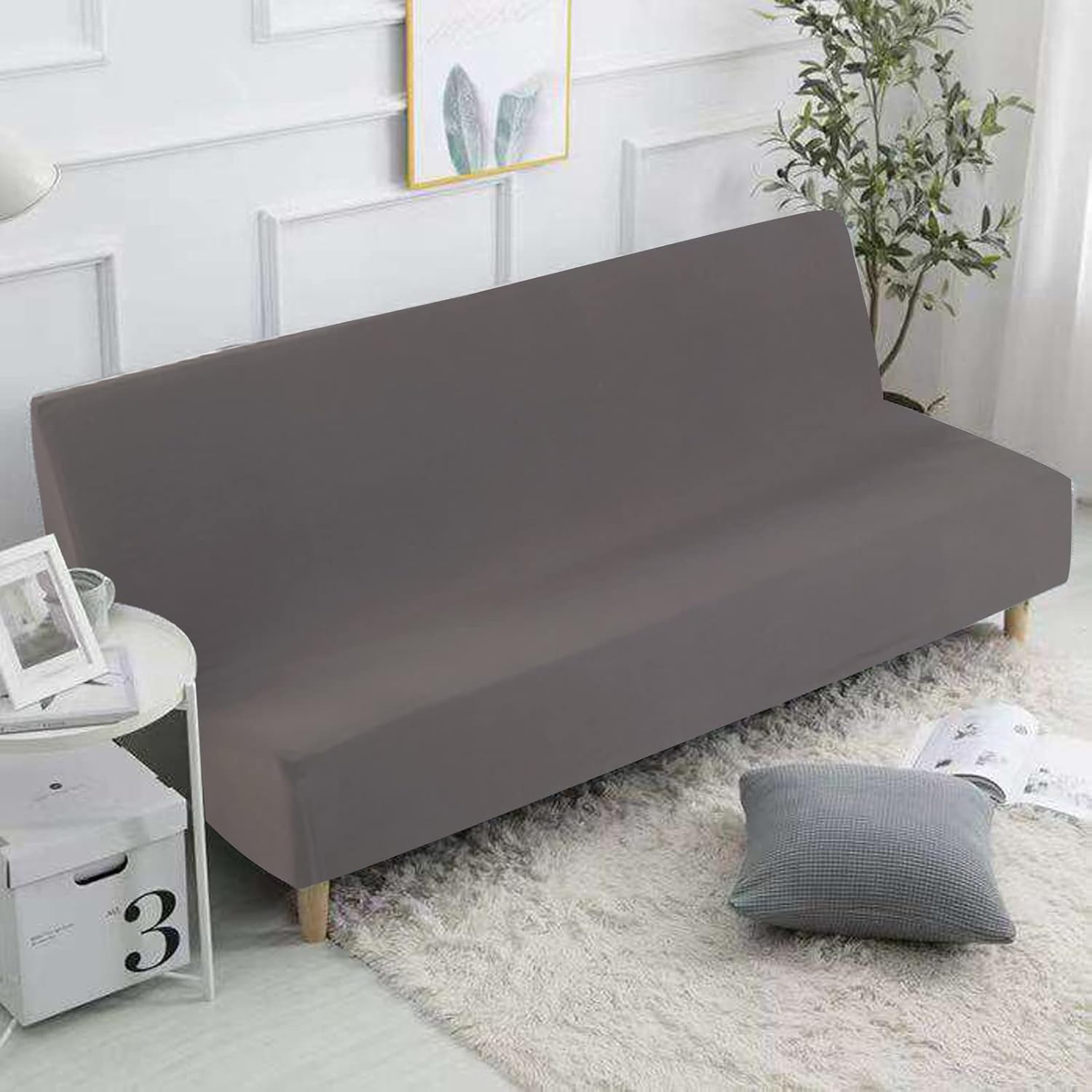 Thumbnail 4 de Jaotto Copridivano 2/3 Posti Senza Braccioli Elasticizzato – Grigio