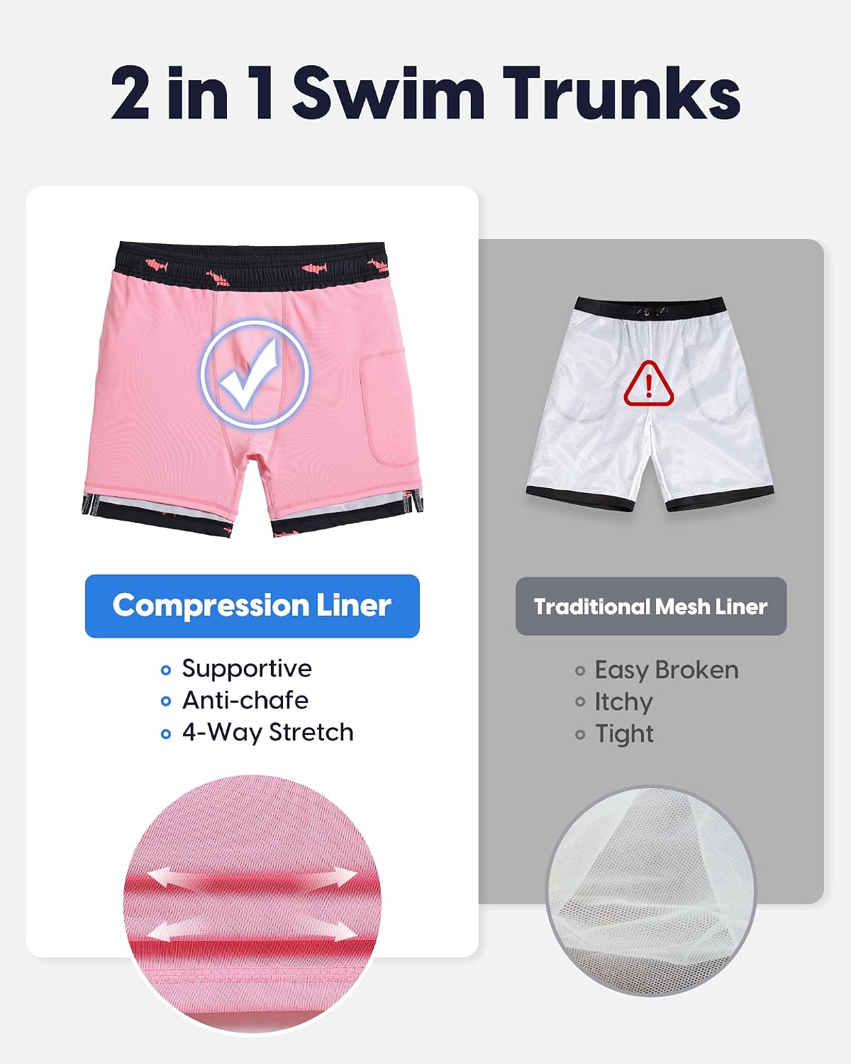 Thumbnail 1 de MaaMgic 7" Swim Shorts with Compression