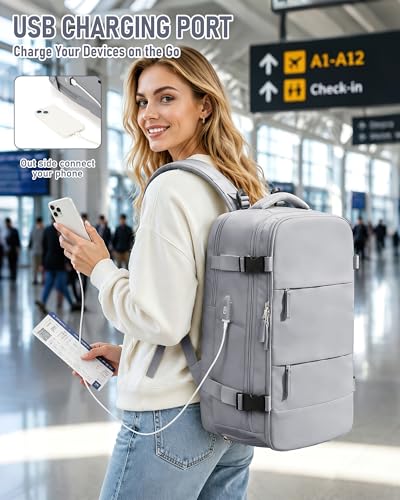 Detalle 2 de SZLX Sac à Dos Sous Vide Voyage 40x30x20 – Pompe intégrée, Compagnie aérienne Ryanair/Wizz Air/EasyJet, Compartiment ordinateur et chaussures
