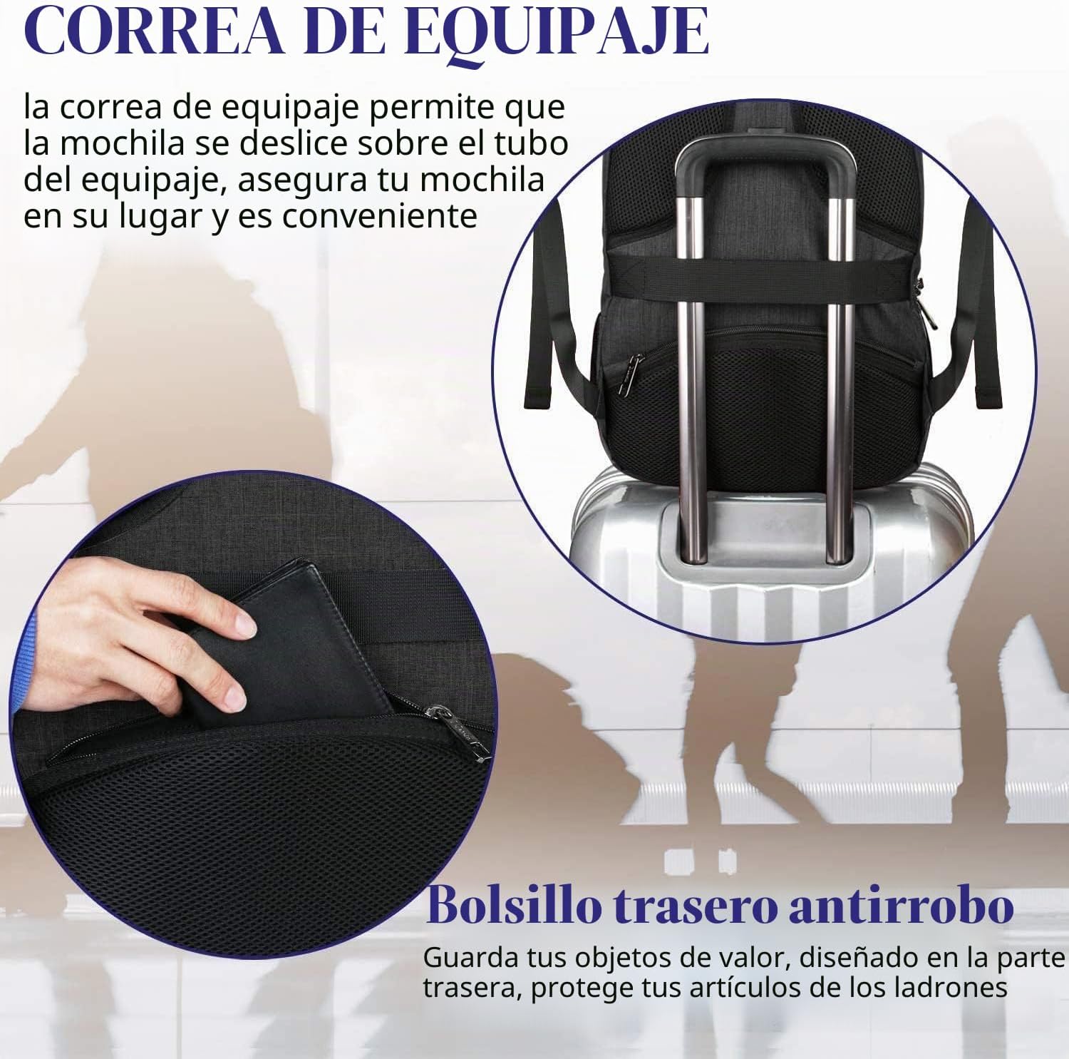 Thumbnail 4 de MATEIN Mochila Antirrobo Impermeable para 15.6" Laptop 💼