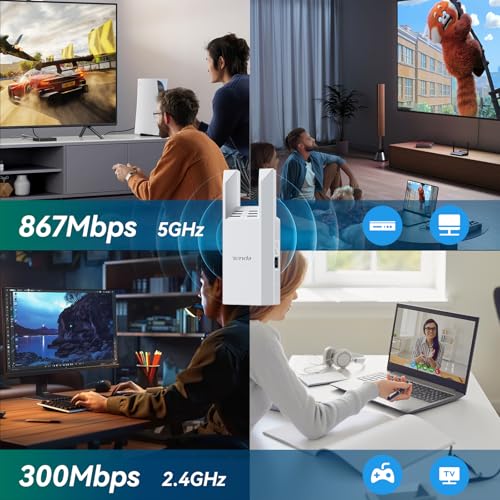 Thumbnail 4 de Tenda A18 Pro AC1200 repetidor WiFi doble banda con puerto Gigabit (hasta 150 m²)