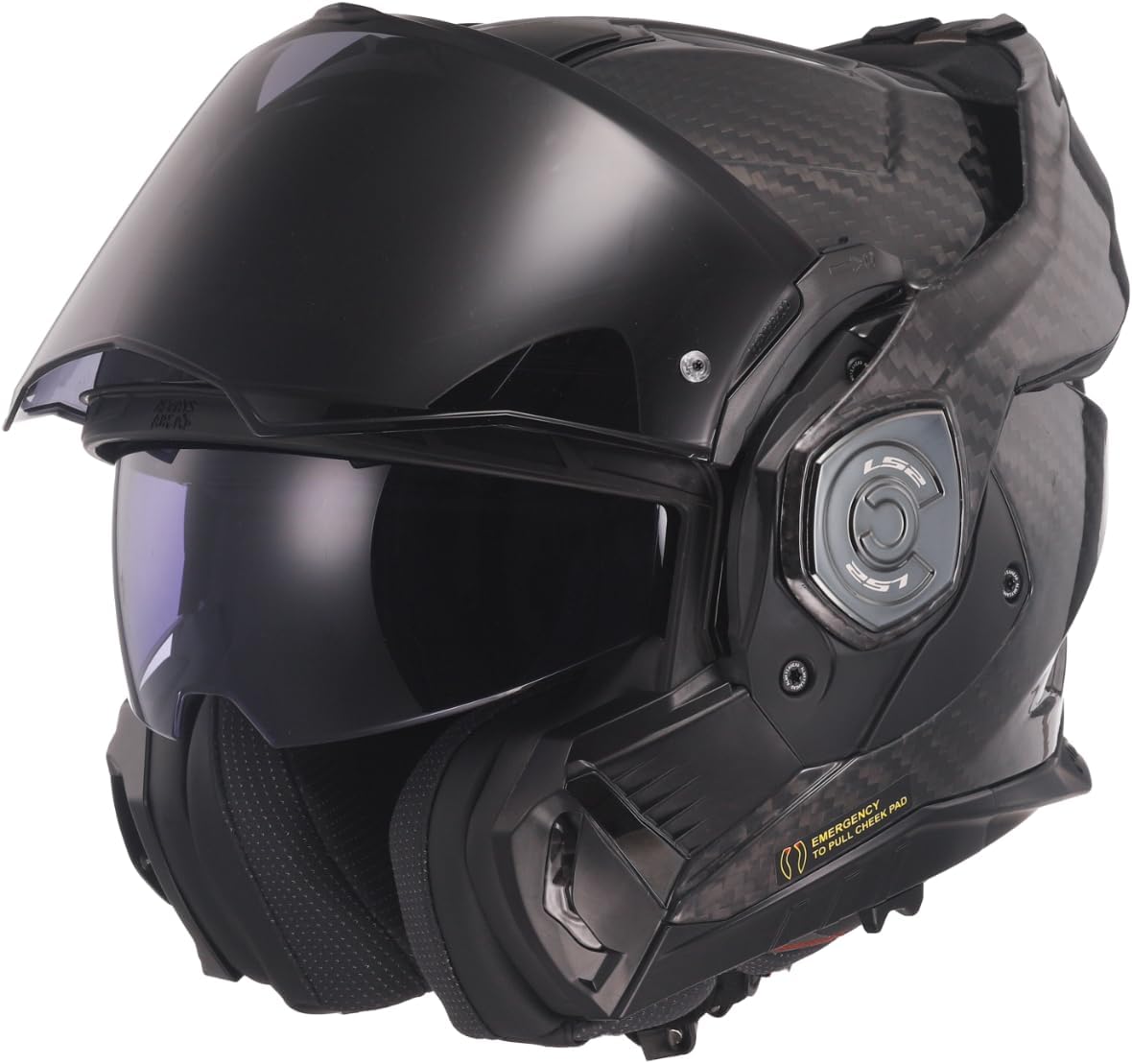 Thumbnail 1 de LS2 ADVANT X CARBON Modularer Motorradhelm, Matt Carbon, Größe S
