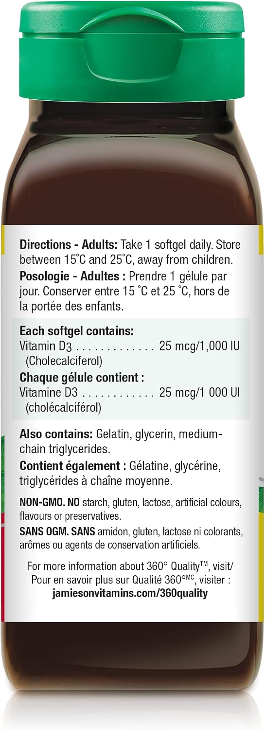 Thumbnail 3 de Jamieson Vitamin D3 softgels, 1,000 IU