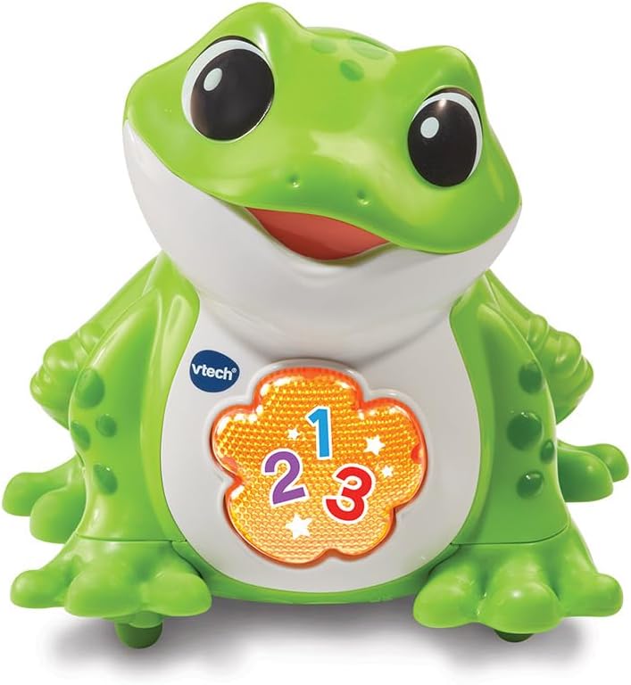 VTech Pop, Ma Grenouille Hop Hop – grenouille sauteuse interactive qui chante et bouge (dès 1 an)