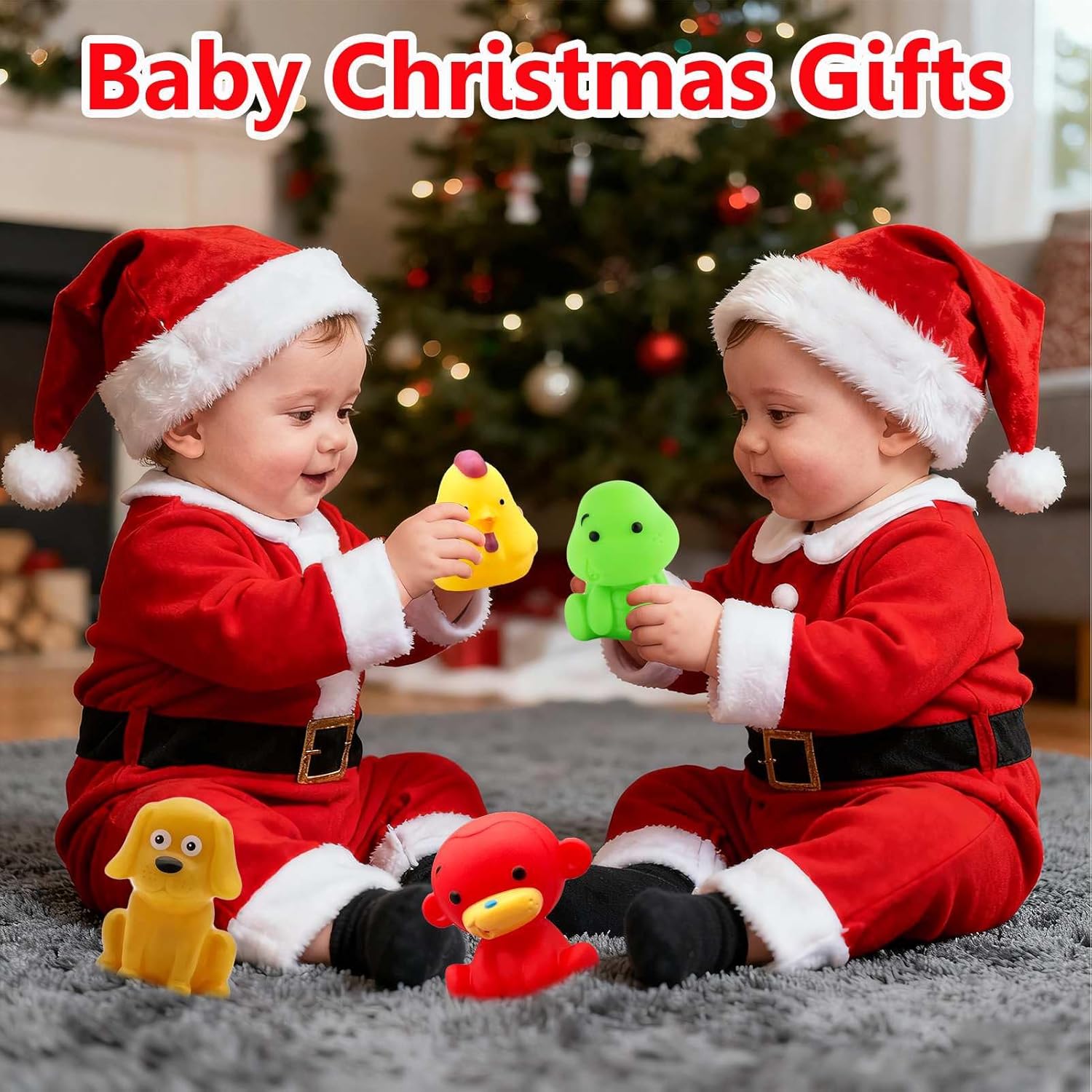 Detalle de Bath Toys For 1 Year Old – Mould‑Free Animal Bath Toy Set (6 Pack) for 6–18 Months