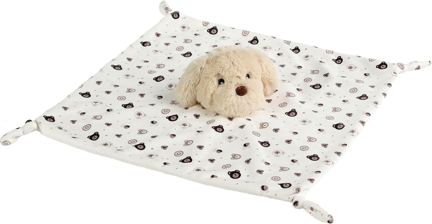 Thumbnail 2 de CREVENT Cozy Plush Baby Security Blanket (Dog + Tag), fleece comforter for newborns