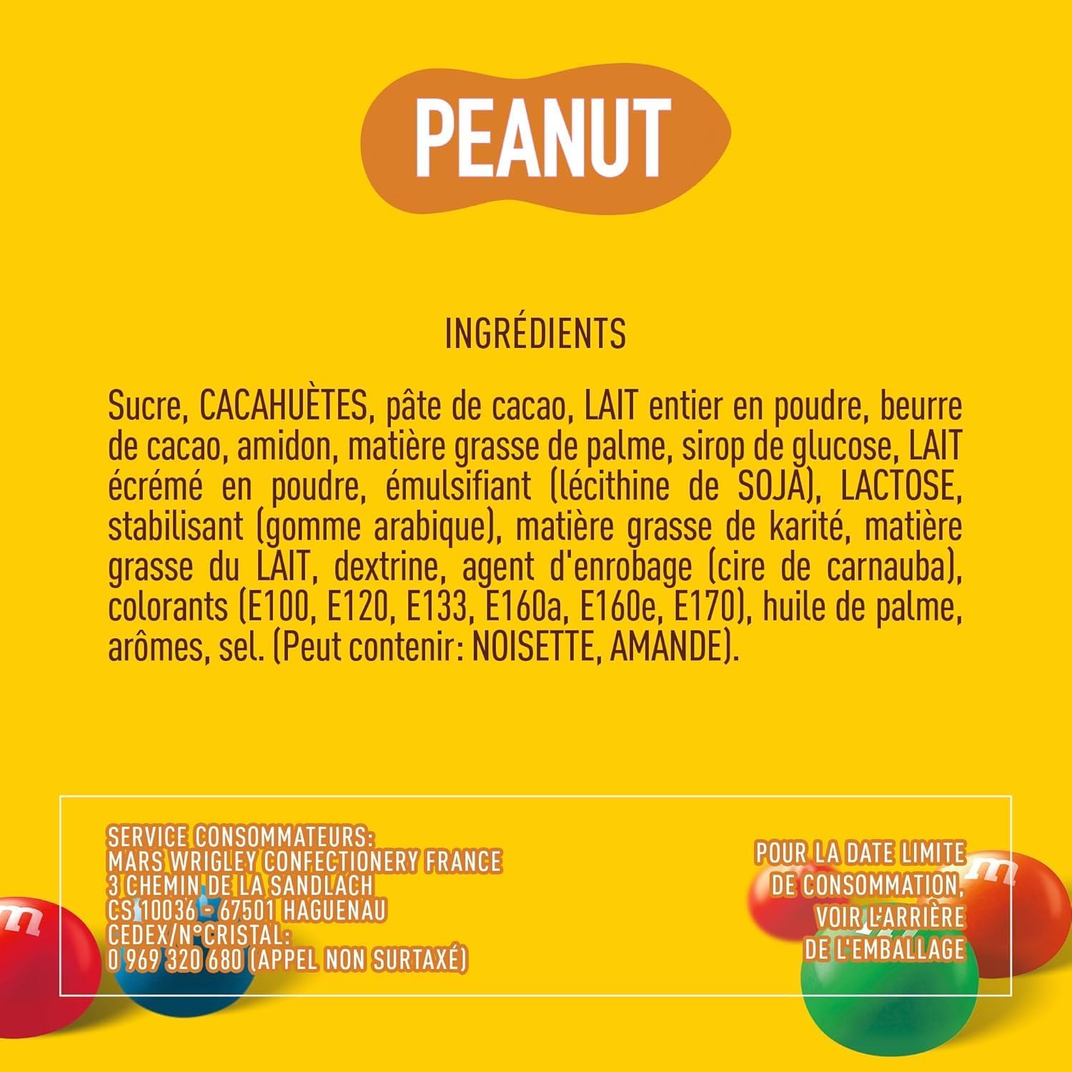 Thumbnail 2 de M&M'S Peanut – Bonbons au Chocolat au Lait et Cacahuètes, Sachet 900 g