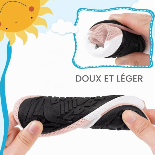Detalle de Kyopp Enfants Chaussons Garçons et Filles Respirants — Chaussons Doux Antidérapants pour Renard Rose 28/29 EU