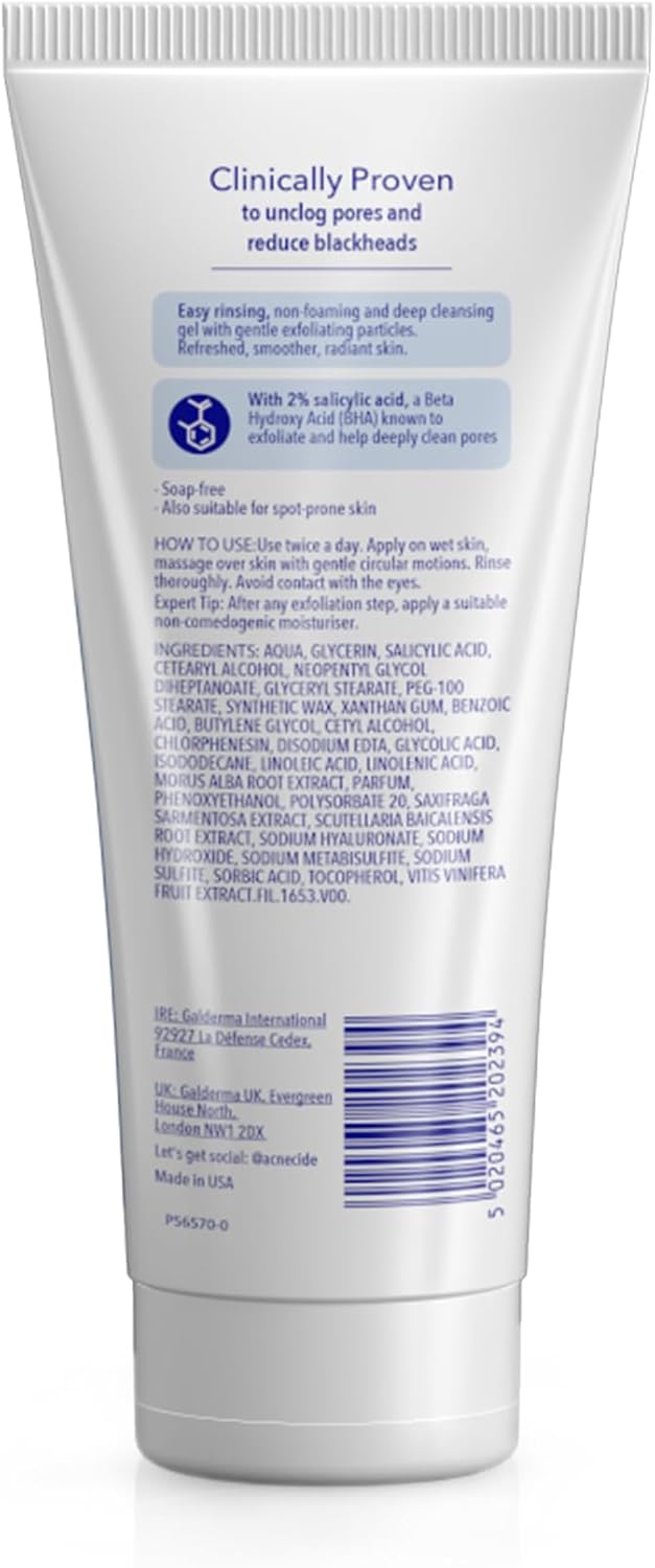 Detalle de Purifide by Acnecide Blackhead Control Face Wash – Deep Exfoliating Cleanser for Acne‑Prone Skin (120ml)