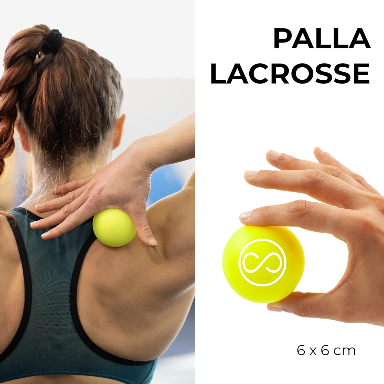 Detalle de KALAHARI Palline per Massaggio SET 4 in 1 con Ebook in italiano – Trigger Point, Automassaggio Miofasciale e fascia elastica