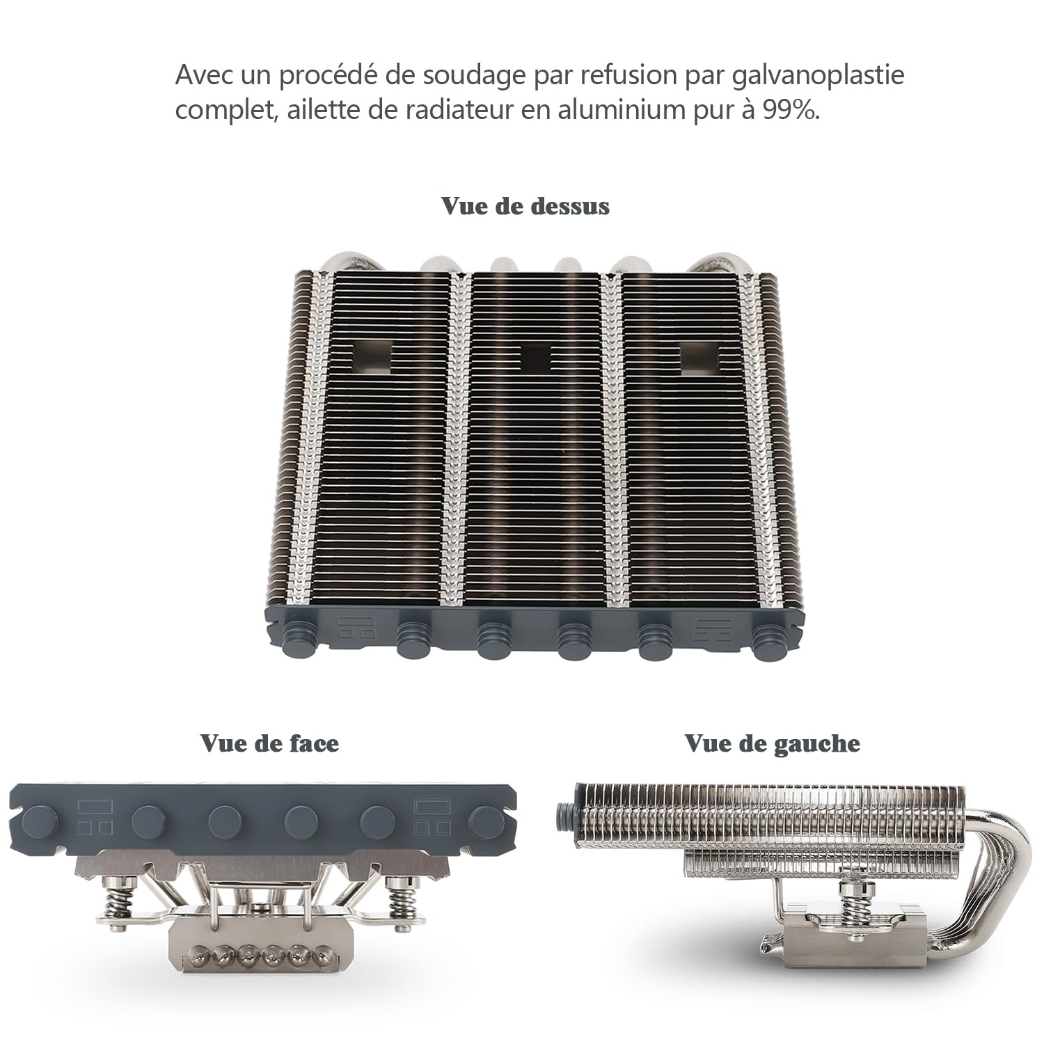 Detalle de Thermalright TR AXP120-X67 Low-Profile CPU-Luftkühler – kompakte Kühlung für AM4/AM5 und LGA 1700/115X/1200