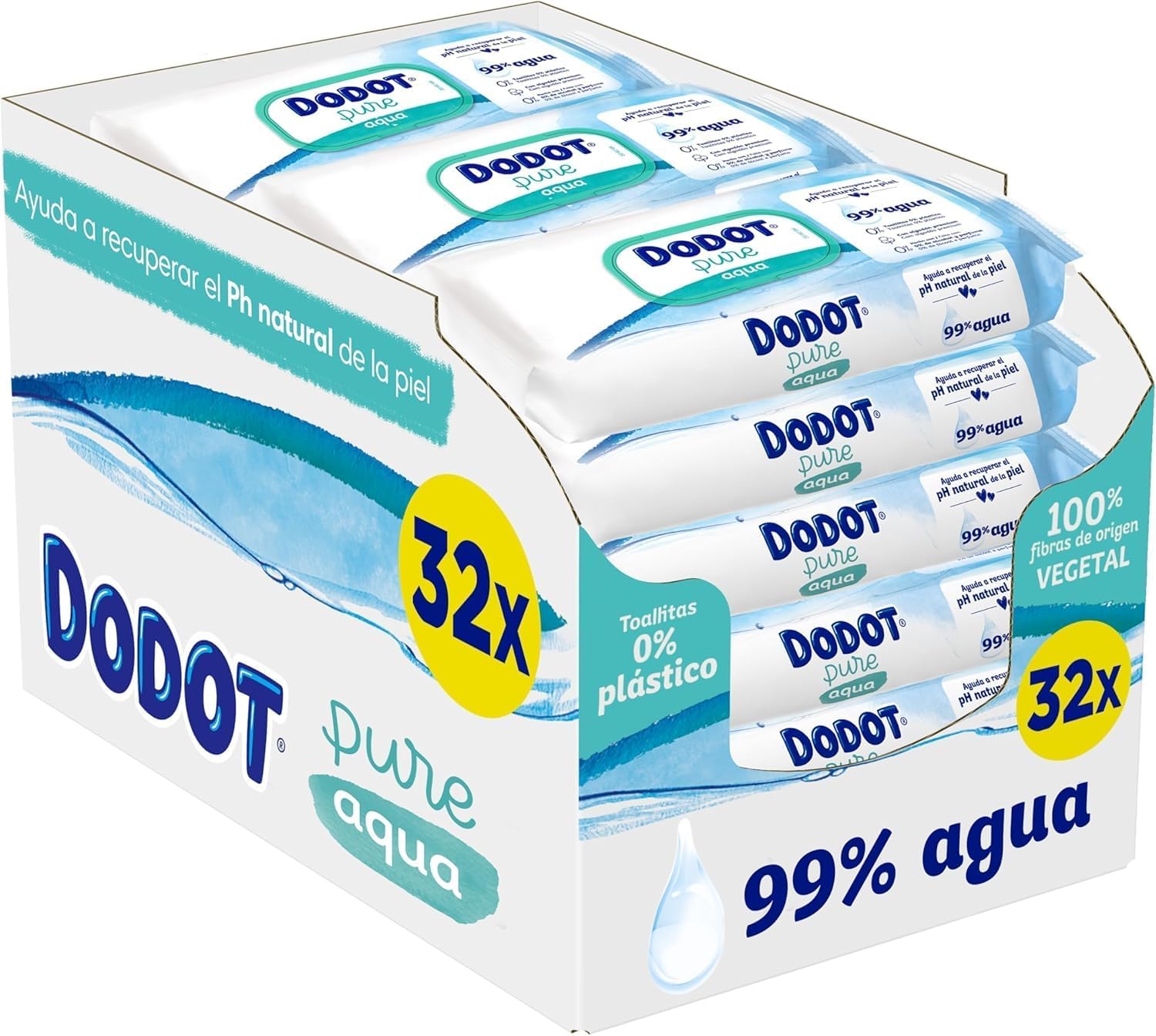 Detalle de Dodot Aqua Pure Toallitas 1536