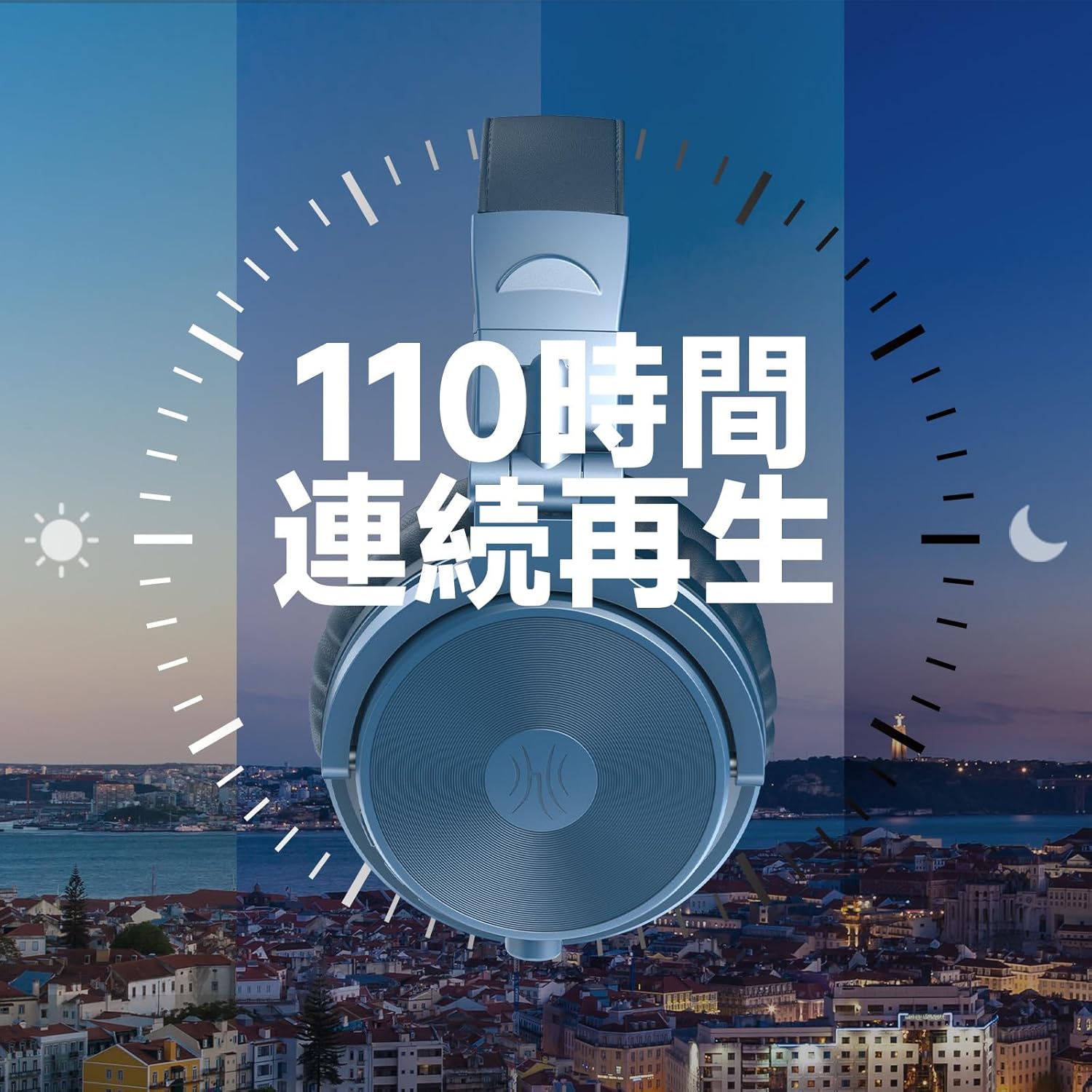 Detalle de OneOdio Pro C ワイヤレスヘッドホン 最大110時間再生・有線対応・マルチポイント