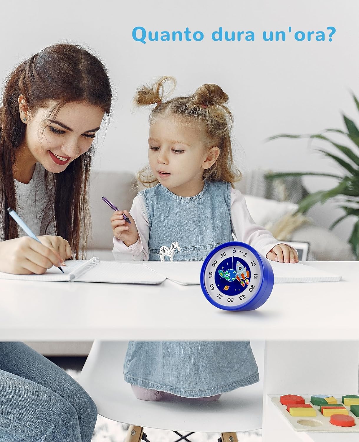Detalle de Voniobuy Timer Visivo per Bambini: Timer da 60 Minuti con Opzioni Sonore o Silenzioso