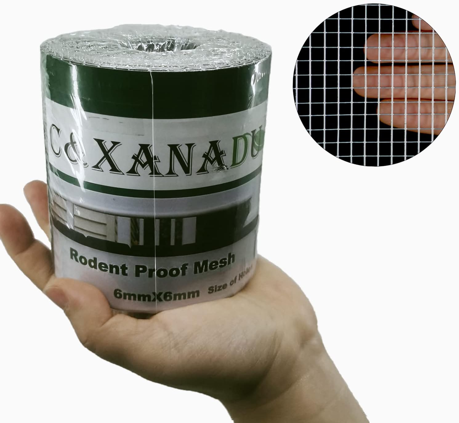 Detalle de C&Xanadu 100mm x 6m Wire Mesh Roll for Rodent Proofing and Outdoor Use