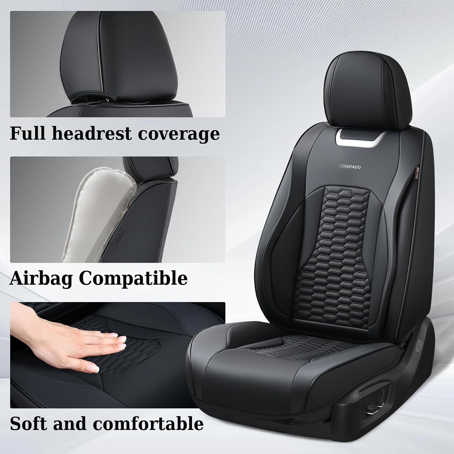 Detalle de Coverado Front Seat Covers Leatherette