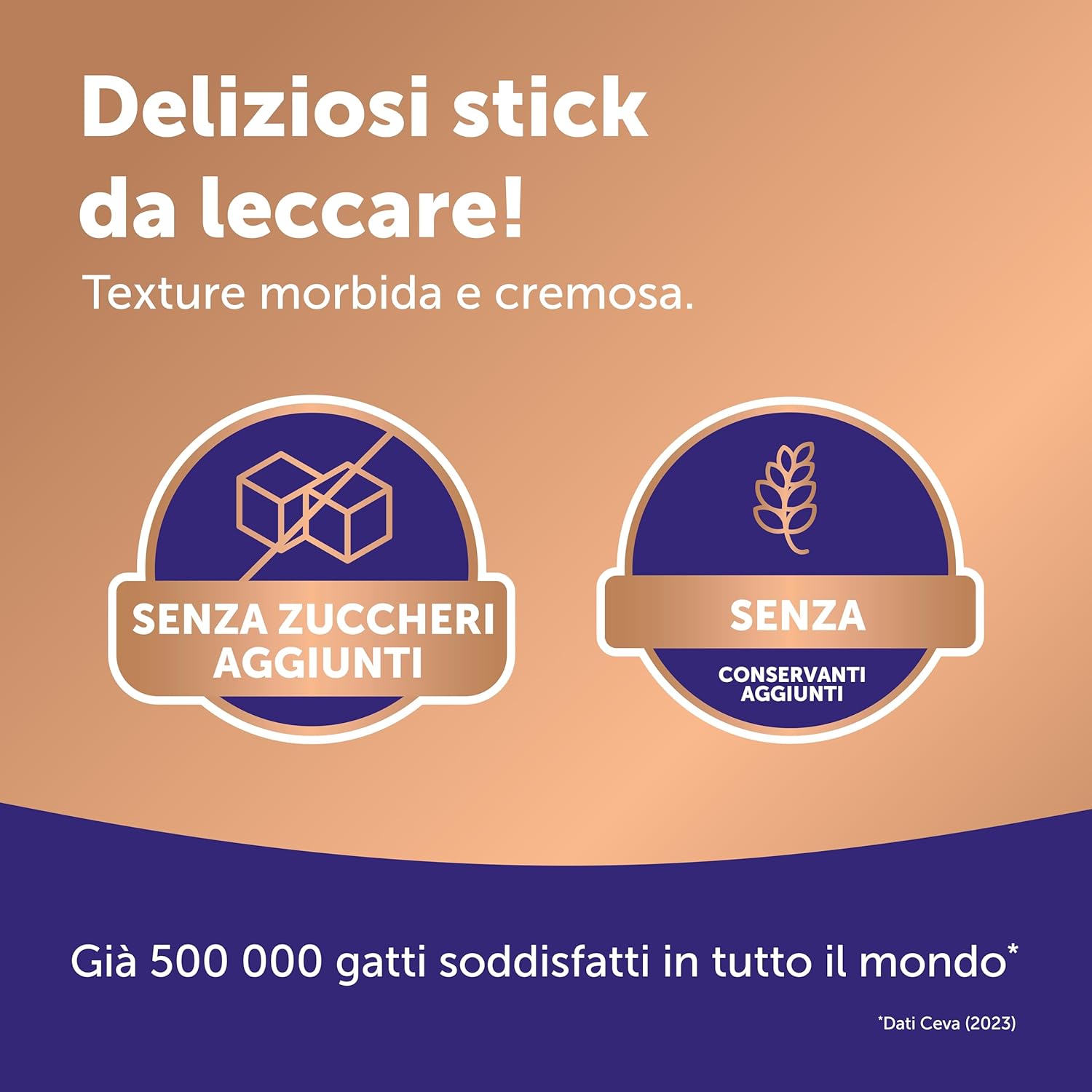 Detalle de Happy Snack by FELIWAY – Snack calmante cremoso al pollo per gatti, confezione da 24 stick
