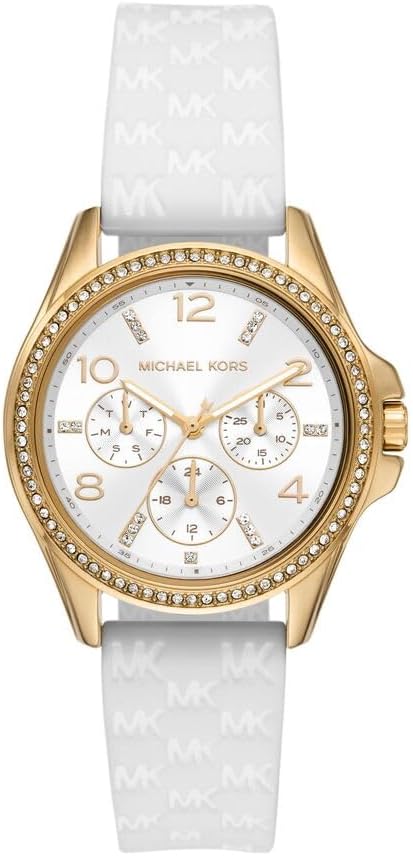 Detalle de Michael Kors Pilot Watch für Damen mit Quarzwerk, 36-mm-Gehäuse und 30-m-Wasserdichtheit