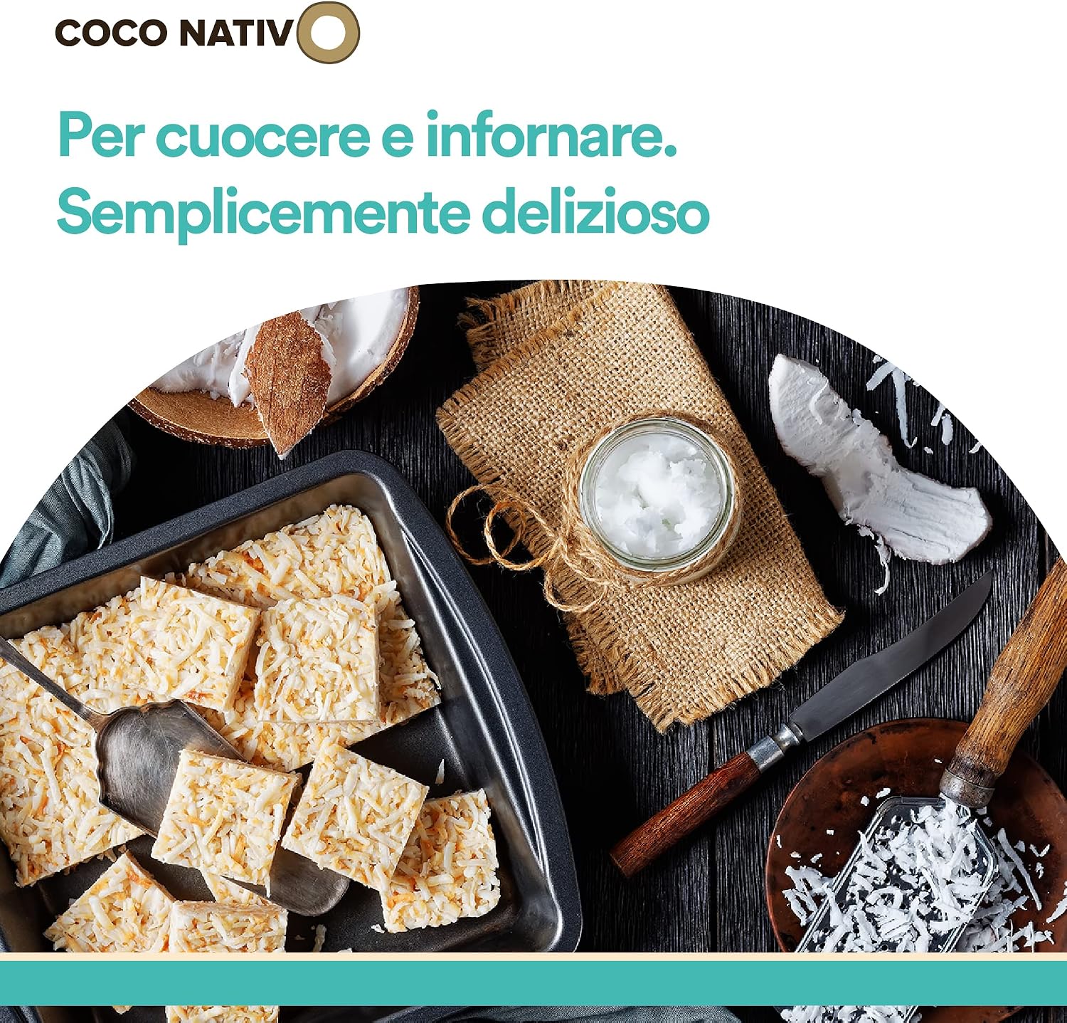 Detalle 2 de Olio di Cocco Biologico Extra Vergine CocoNativo – 6x1000 ml, crudo e spremuto a freddo