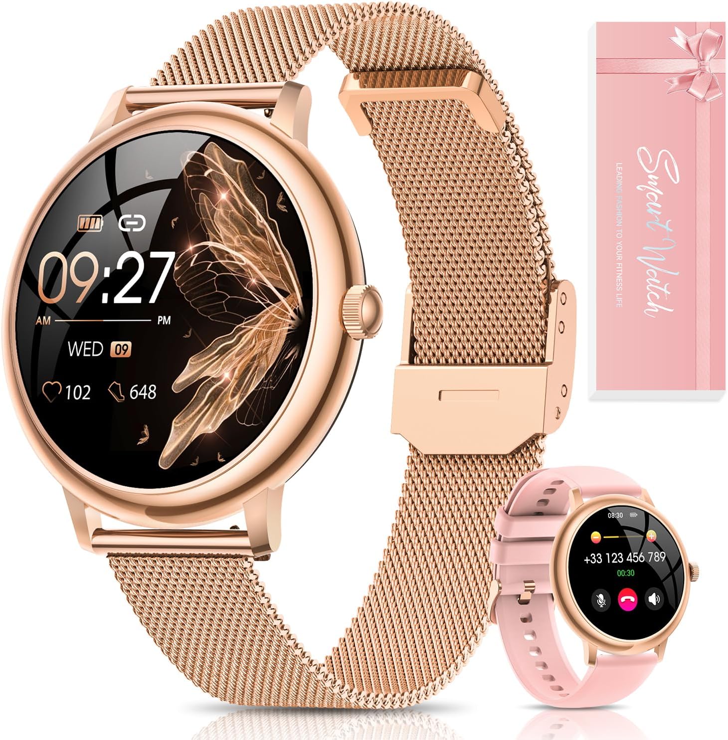 Detalle de RUXINGX Reloj Inteligente Mujer 1,19" AMOLED