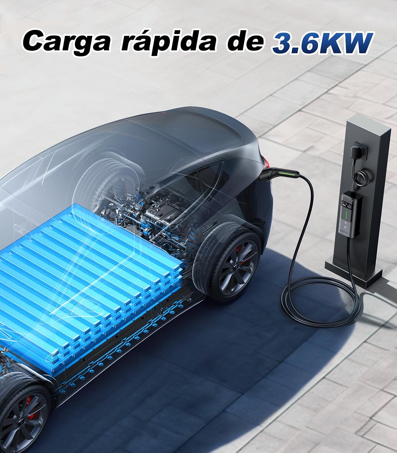 Detalle 2 de VDLPOWERVP Cargador Coche Eléctrico 3,6 kW