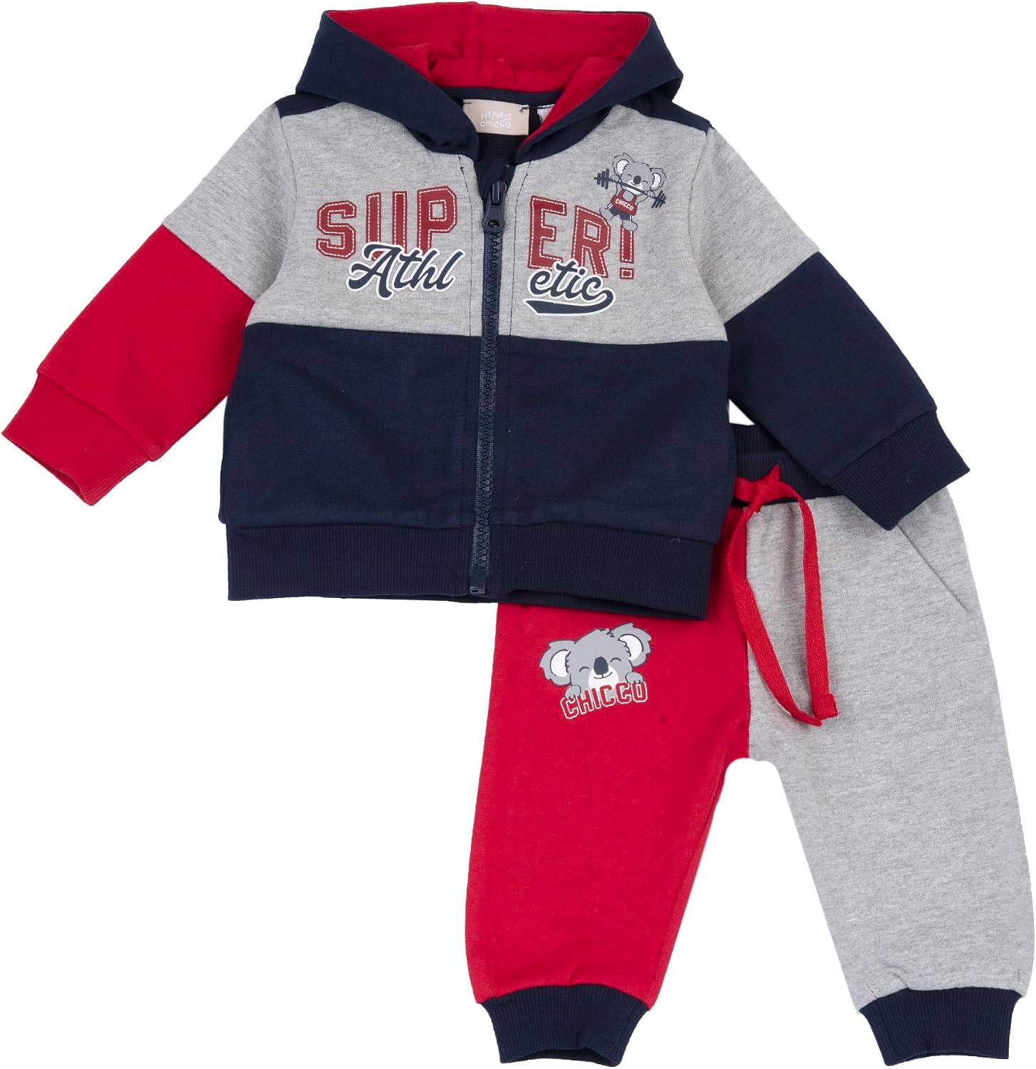 Detalle de Chicco Ensemble Deux Pièces : Sweat Zippé et Pantalon Survêtement Garçon