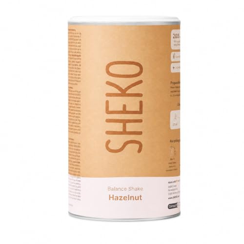 Detalle de SHEKO Balance Shake Haselnuss – Mahlzeitenersatz & Abnehmshake, 378 g