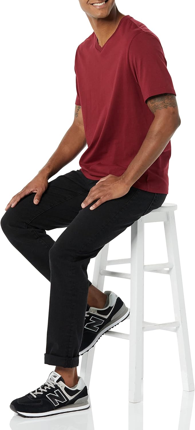 Thumbnail 3 de Amazon Essentials Herren Kurzarm-T-Shirts mit V-Ausschnitt – lässig für den Alltag