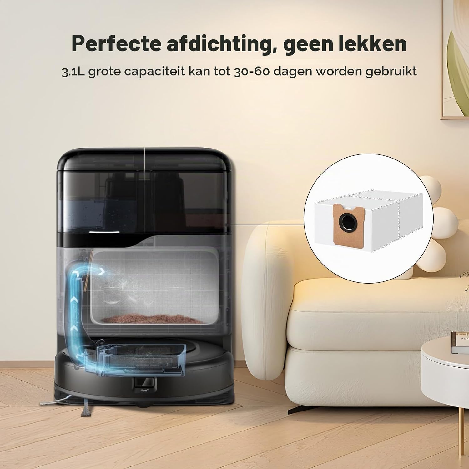 Thumbnail 3 de Fenkabs Omni C20 stofzuigerzakken voor Eufy C20/C10, 3,1 liter, 10 stuks